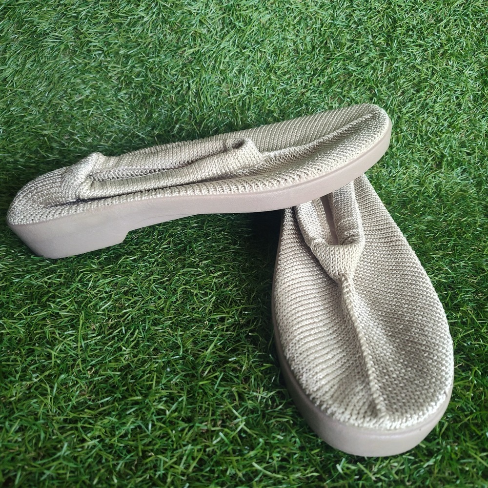 Spring Step Tender Stretch Knit Slip On Shoes Womens 10.5 Gold Comfort